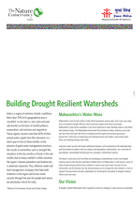 Building Drought Resilient Watersheds