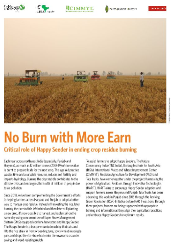 to end crop residue burning